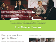 Tablet Screenshot of abileneparadox.com